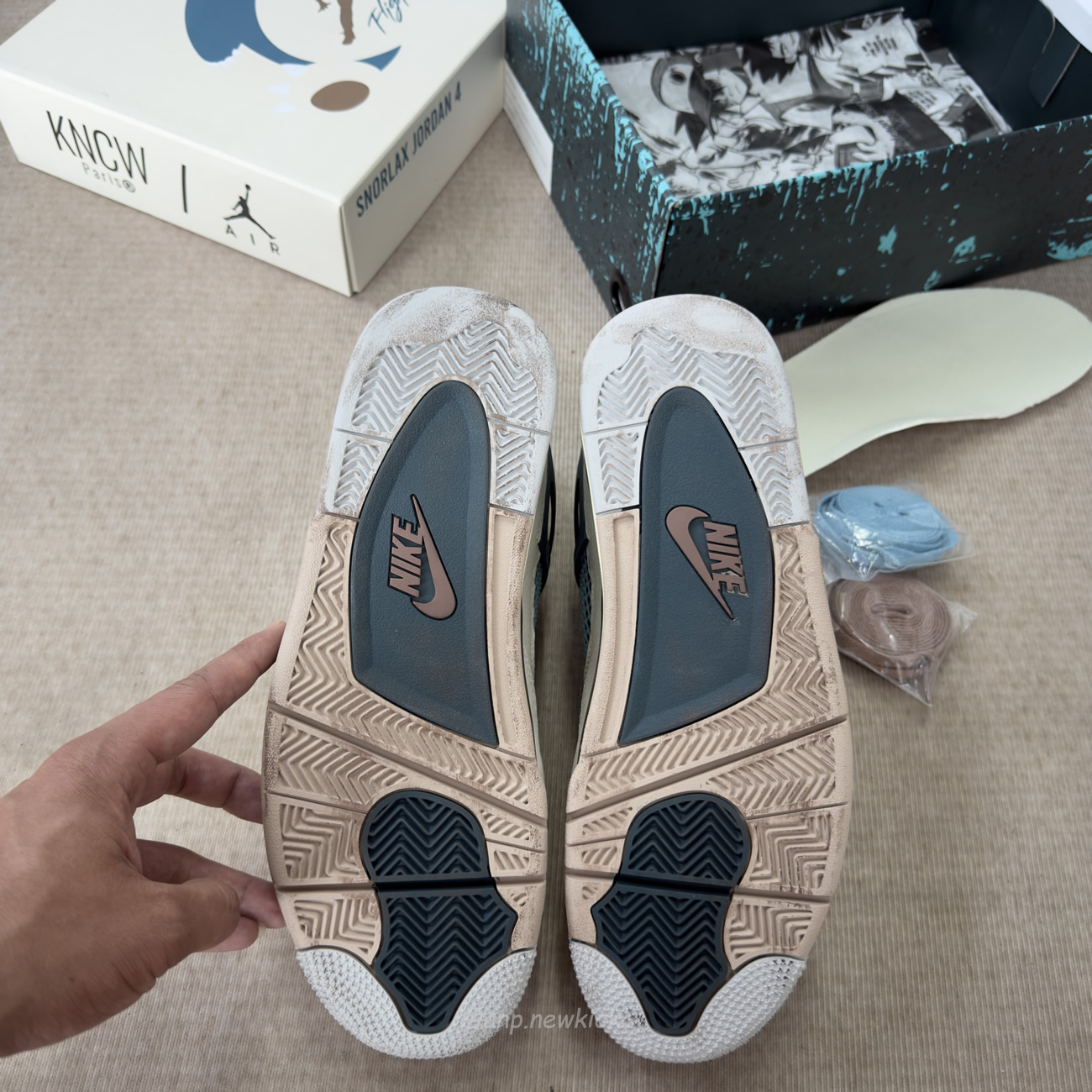 Air Jordan 4 Retro X Andrew Chiou Snorlax Custom (7) - www.newkick.vip
